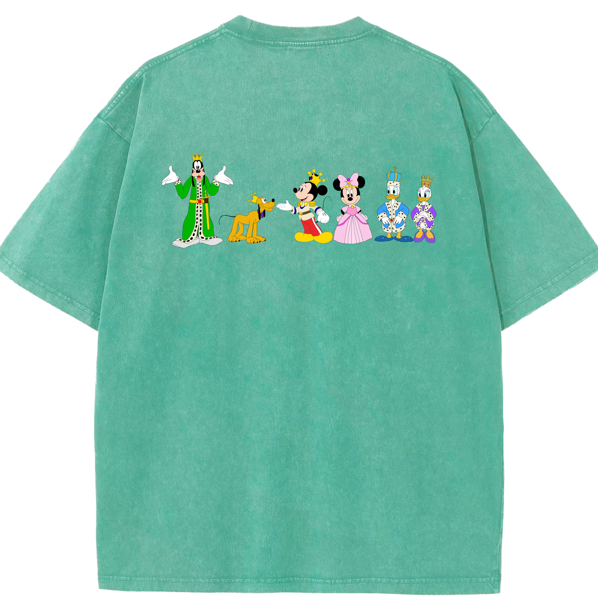 （画像用） ミッキーマウス Mickey Mouse 綿100% ヴィンテージ風 半袖Tシャツ（背面プリント）